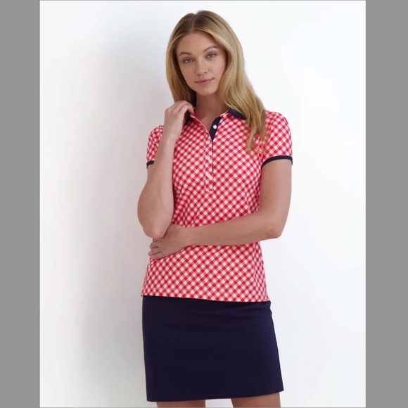 Fairway & Greene ESTI POLO Red White and Blue Size Small NWT - Picture 1 of 15